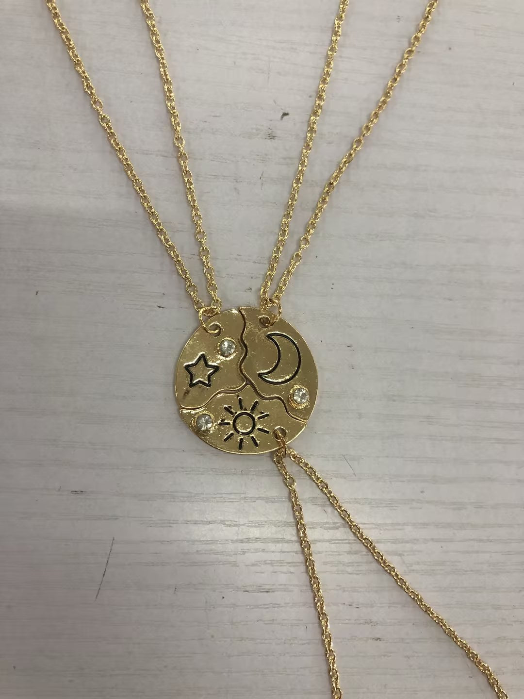 Sun,Moon&Star Pendant Necklace for Women-Holiday Gift