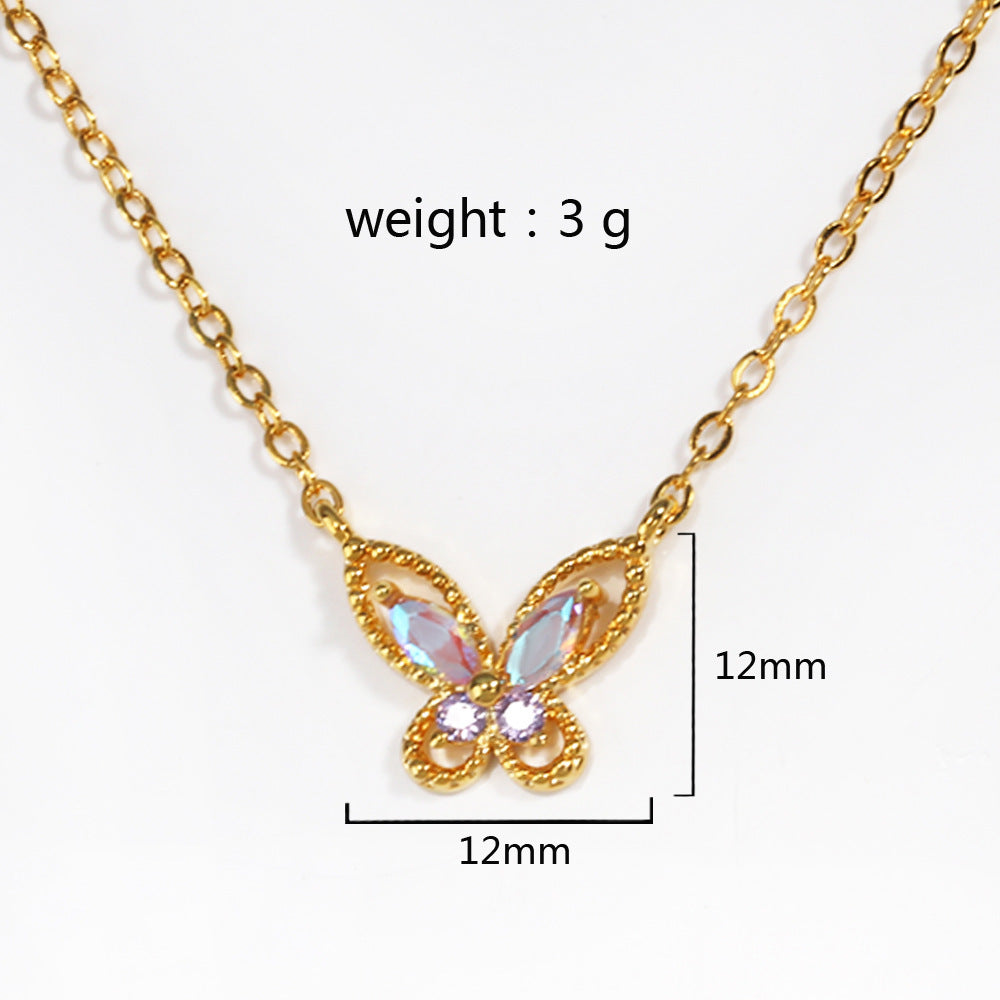 BUTTERFLY NECKLACE PENDANT FOR WOMEN