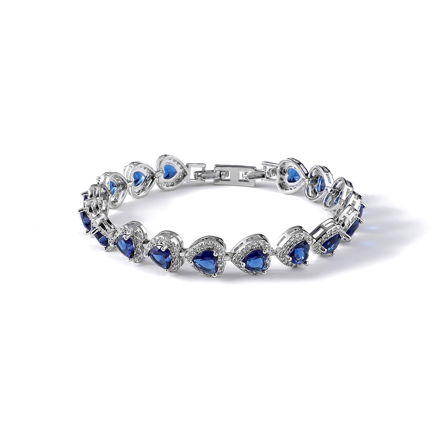 Luxury Heart-Shaped Zircon Bracelet for Women